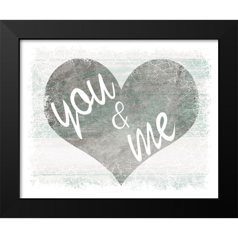You And Me Black Modern Wood Framed Art Print by LightBoxJournal