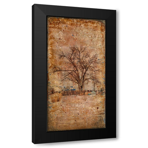 Autumn Tree Duo Black Modern Wood Framed Art Print with Double Matting by LightBoxJournal