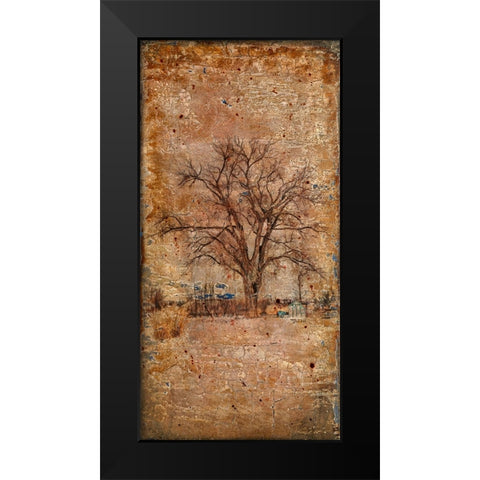Autumn Tree Duo Black Modern Wood Framed Art Print by LightBoxJournal