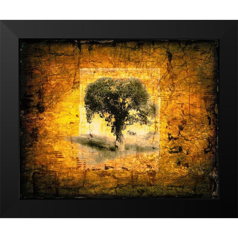Shadow Trees Black Modern Wood Framed Art Print by LightBoxJournal