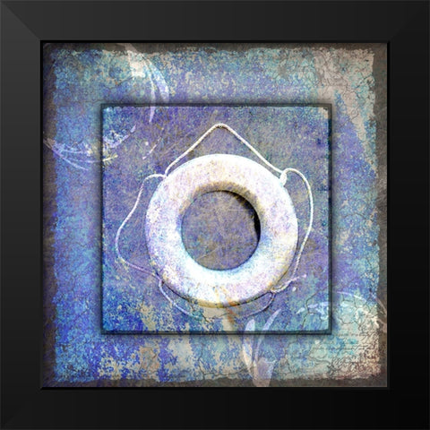 Beach House Life Saver Black Modern Wood Framed Art Print by LightBoxJournal