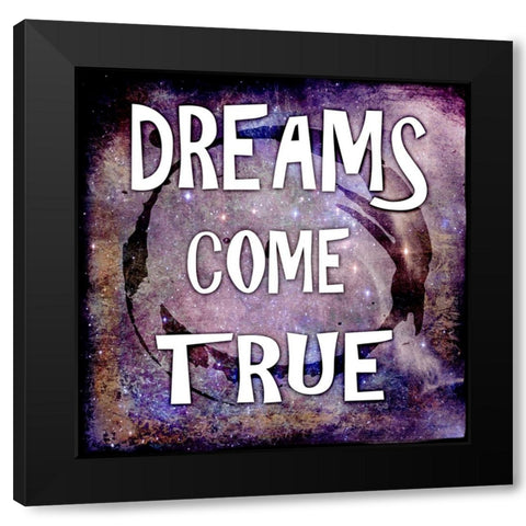 Cosmic - Dreams Come True Black Modern Wood Framed Art Print with Double Matting by LightBoxJournal