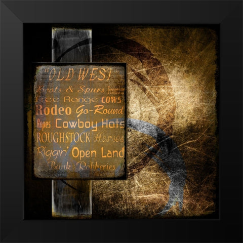 Old West Black Modern Wood Framed Art Print by LightBoxJournal