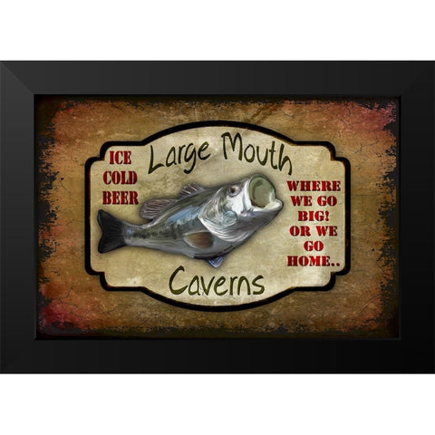 Large Mouth Cavern II Black Modern Wood Framed Art Print by LightBoxJournal