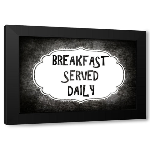 Breakfast Served Black Modern Wood Framed Art Print with Double Matting by LightBoxJournal