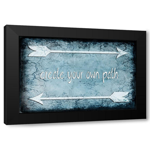 Choose Path Black Modern Wood Framed Art Print with Double Matting by LightBoxJournal