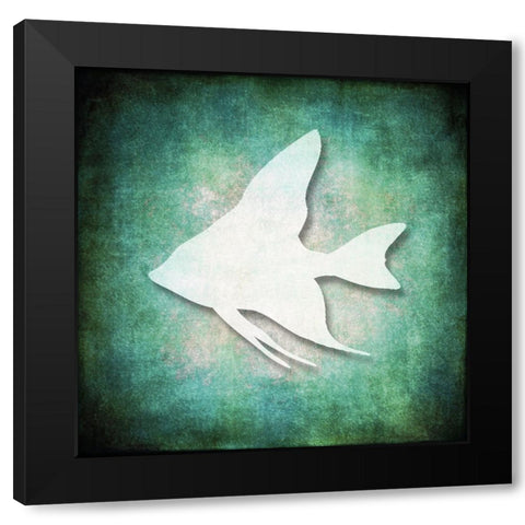 Good Times_Beach Fish Black Modern Wood Framed Art Print by LightBoxJournal