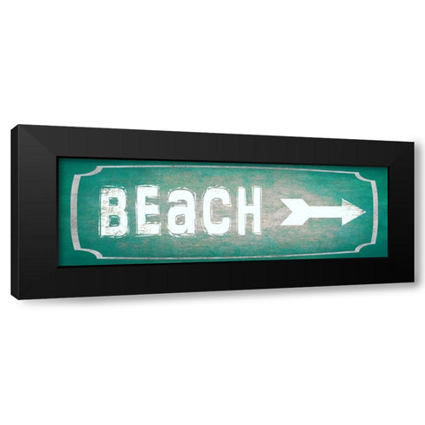 Good Times_Beach Black Modern Wood Framed Art Print with Double Matting by LightBoxJournal
