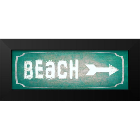 Good Times_Beach Black Modern Wood Framed Art Print by LightBoxJournal