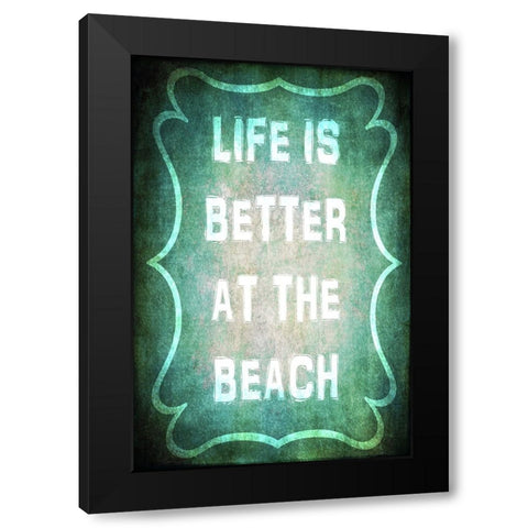 Good Times_Better Beach Black Modern Wood Framed Art Print with Double Matting by LightBoxJournal