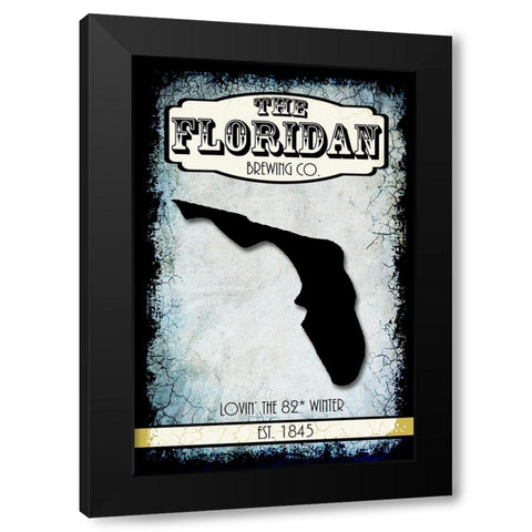 States Brewing Co_Flordia Black Modern Wood Framed Art Print by LightBoxJournal