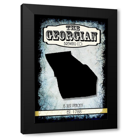 States Brewing Co_Georgia Black Modern Wood Framed Art Print with Double Matting by LightBoxJournal