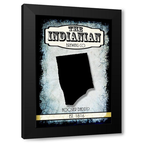 States Brewing Co_Indiania Black Modern Wood Framed Art Print with Double Matting by LightBoxJournal
