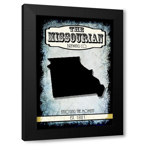 States Brewing Co_Missouri Black Modern Wood Framed Art Print with Double Matting by LightBoxJournal