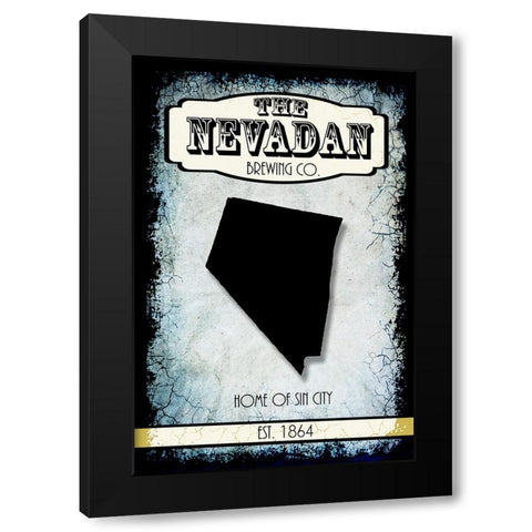 States Brewing Co_Nevada Black Modern Wood Framed Art Print with Double Matting by LightBoxJournal