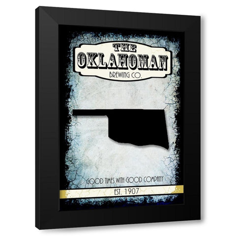 States Brewing Co_Oklahoma Black Modern Wood Framed Art Print with Double Matting by LightBoxJournal