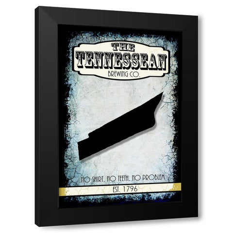 States Brewing Co_Tennesse Black Modern Wood Framed Art Print with Double Matting by LightBoxJournal