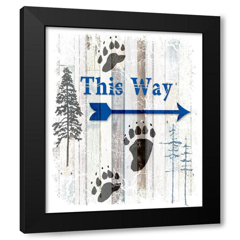 The Blue Moose - This Way II Black Modern Wood Framed Art Print with Double Matting by LightBoxJournal