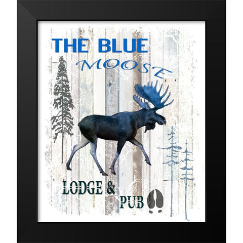 The Blue Moose Black Modern Wood Framed Art Print by LightBoxJournal