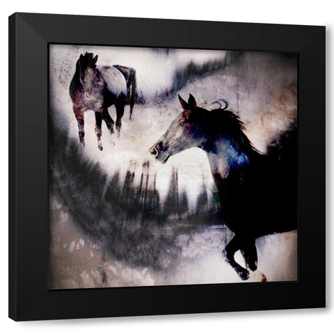 Black Mare - Dream 1 Black Modern Wood Framed Art Print with Double Matting by LightBoxJournal
