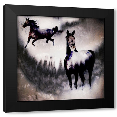 Black Mare - Dream 2 Black Modern Wood Framed Art Print with Double Matting by LightBoxJournal