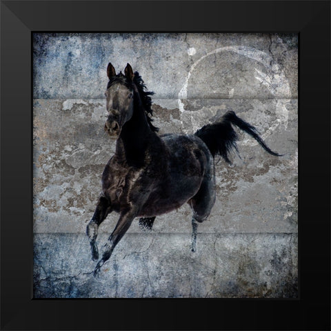Black Mare 1 Black Modern Wood Framed Art Print by LightBoxJournal