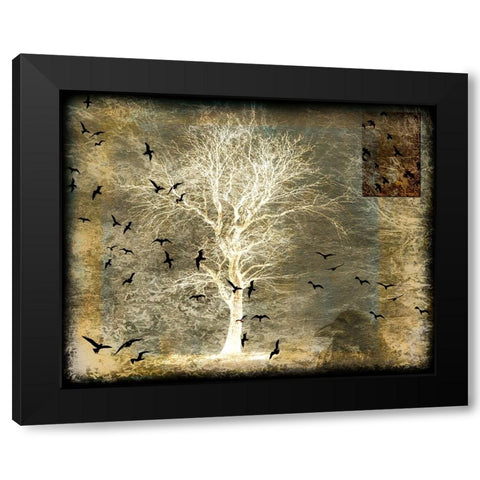 A Ravens World Spirit Tree Black Modern Wood Framed Art Print by LightBoxJournal