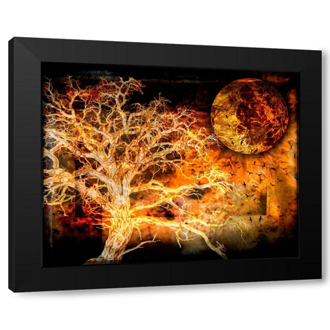 A Ravens World Black Modern Wood Framed Art Print with Double Matting by LightBoxJournal