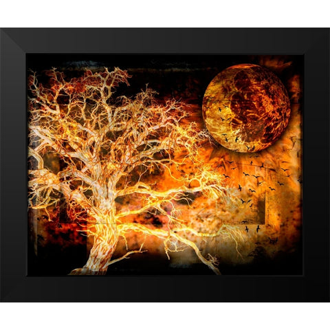 A Ravens World Black Modern Wood Framed Art Print by LightBoxJournal