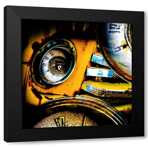 Garage 1 Black Modern Wood Framed Art Print with Double Matting by LightBoxJournal