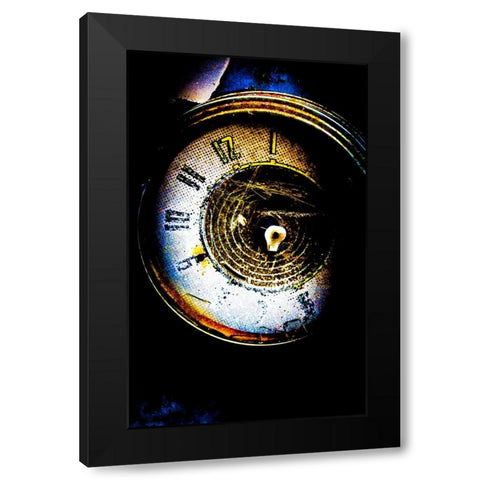 Garage Clock Black Modern Wood Framed Art Print by LightBoxJournal