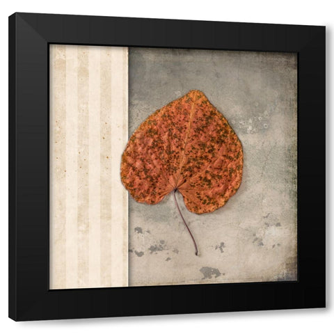 Lodge Leaf 2 Black Modern Wood Framed Art Print by LightBoxJournal