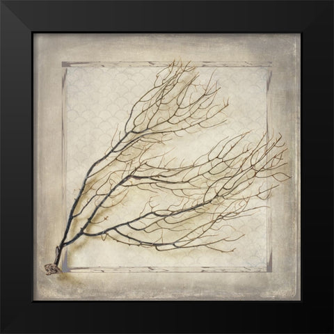 Starfish Sea Leaf Black Modern Wood Framed Art Print by LightBoxJournal