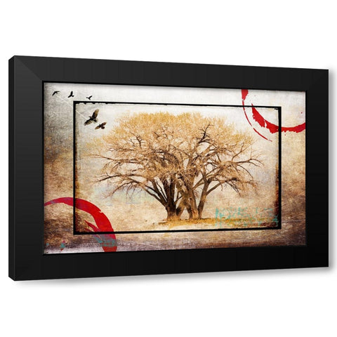Cottonwood Tree Part 06 Black Modern Wood Framed Art Print with Double Matting by LightBoxJournal