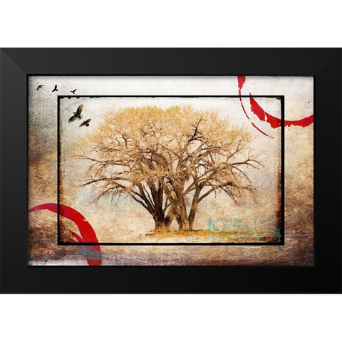 Cottonwood Tree Part 06 Black Modern Wood Framed Art Print by LightBoxJournal