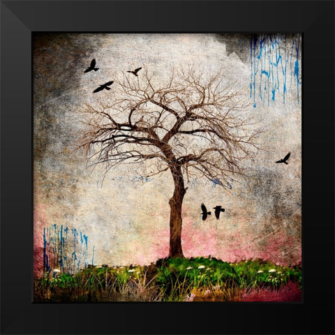 Cottonwood Tree Part 08 Black Modern Wood Framed Art Print by LightBoxJournal