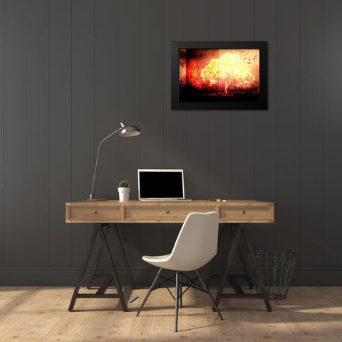 July Tree 4 Black Modern Wood Framed Art Print by LightBoxJournal