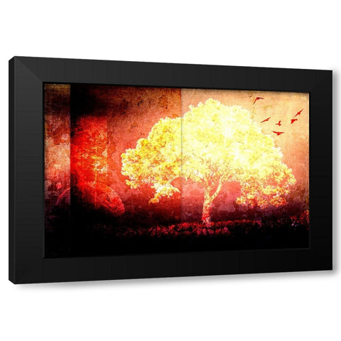 July Tree 4 Black Modern Wood Framed Art Print by LightBoxJournal