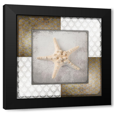 Vintage Natuical Star 2 Black Modern Wood Framed Art Print by LightBoxJournal