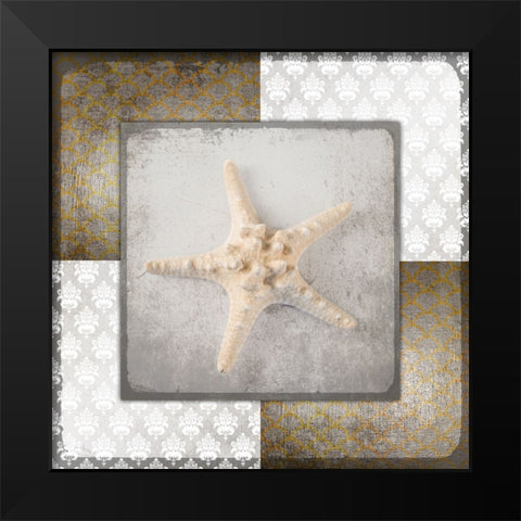 Vintage Natuical Star 2 Black Modern Wood Framed Art Print by LightBoxJournal