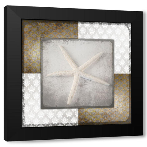 Vintage Natuical Star 3 Black Modern Wood Framed Art Print by LightBoxJournal