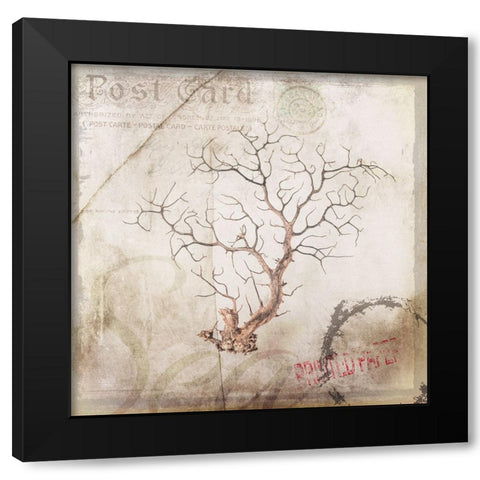 Sea Leaf 2 Black Modern Wood Framed Art Print by LightBoxJournal