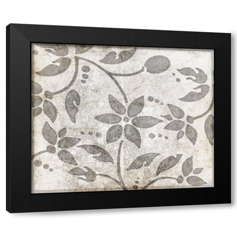 Decorative Pattern 2 Black Modern Wood Framed Art Print with Double Matting by LightBoxJournal