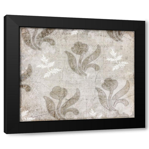 Decortive Pattern 5.3 Black Modern Wood Framed Art Print by LightBoxJournal