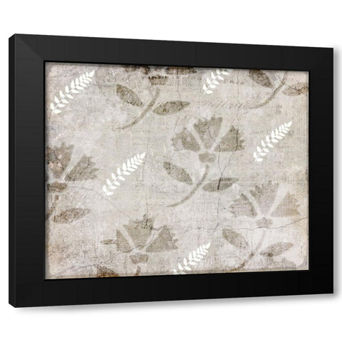 Decortive Pattern 5 Black Modern Wood Framed Art Print with Double Matting by LightBoxJournal