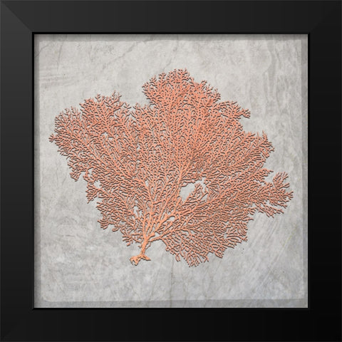 Decortive Sea Leaf 3 Black Modern Wood Framed Art Print by LightBoxJournal
