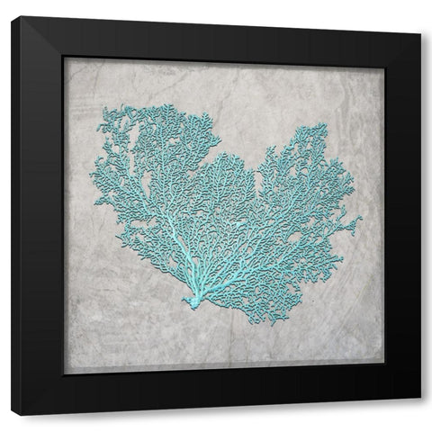 Decortive Sea Leaf 4 Black Modern Wood Framed Art Print by LightBoxJournal