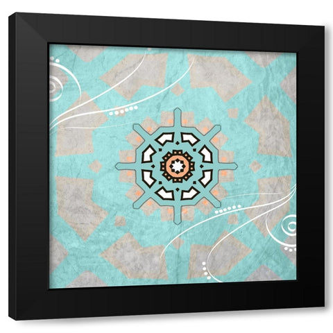 Decortive Sea Leaf 5 Black Modern Wood Framed Art Print by LightBoxJournal