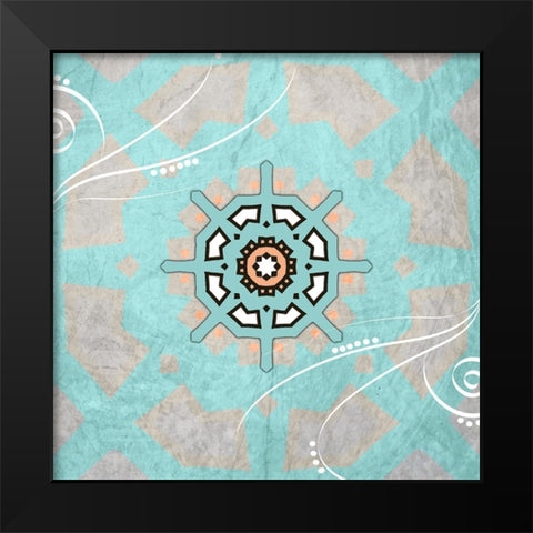 Decortive Sea Leaf 5 Black Modern Wood Framed Art Print by LightBoxJournal