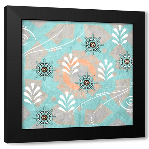 Decortive Sea Leaf 6 Black Modern Wood Framed Art Print by LightBoxJournal